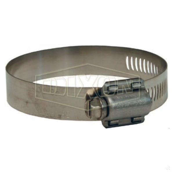 Dixon Aero-Seal Worm Gear Clamp, 32/64 to 58/64 in Clamp, SS Band, 410 SS Bolt, Domestic 20008 - main